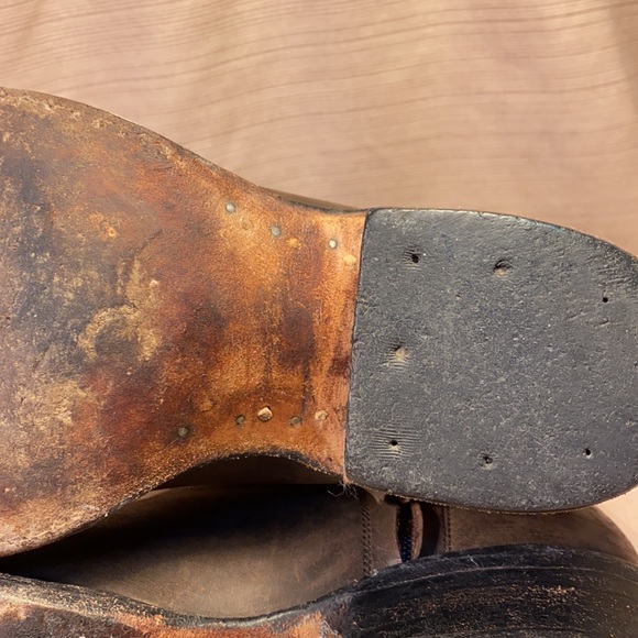 Handmade hardly worn leather studded cowboy boots - Picture 10 of 16